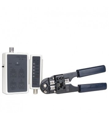 Network Cable Tester with RJ-45 Crimping Tool