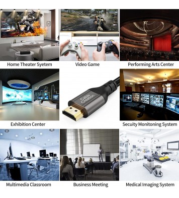 HDMI Cables, CableCreation 8K HDMI 2.1 AM to AM Cable (48Gbps, 8K/60Hz)