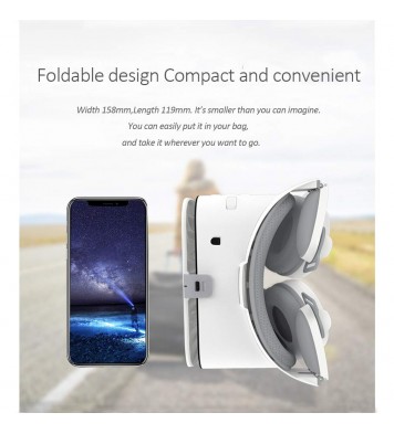 Peiloh Virtual Reality Headset Compatible with 4.7-6.2 inch iPhone and Android