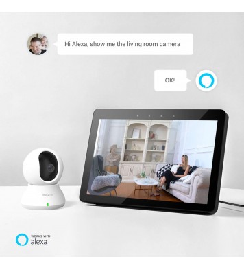 Security Camera 2K, Blurams Baby Monitor Dog Camera 360-degree for Home Security