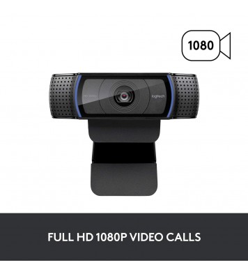 Logitech C920x HD Pro Webcam, Full HD 1080p/30fps Video Calling