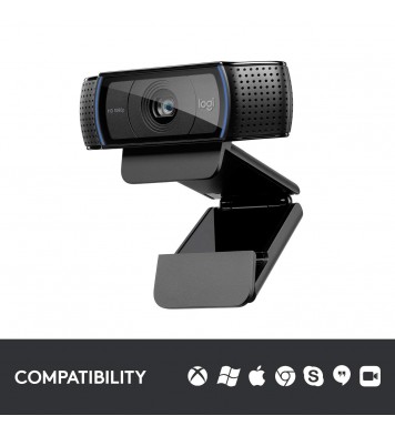 Logitech C920x HD Pro Webcam, Full HD 1080p/30fps Video Calling